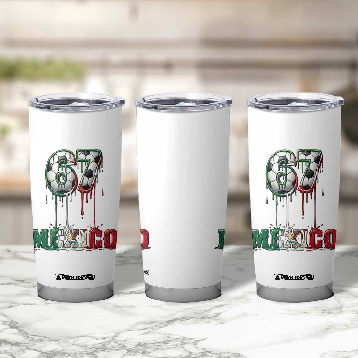 Funny Mexico Soccer 67 Meme Tumbler Cup Chicano Soccer Lovers TS12 Print Your Wear