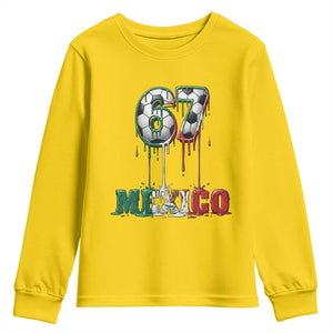Funny Mexico Soccer 67 Meme Youth Sweatshirt Chicano Soccer Lovers TS12 Daisy Print Your Wear