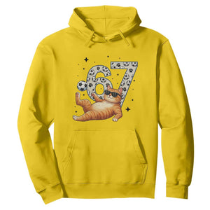 Funny Cat Playing Soccer Hoodie Six Seven Meme TS12 Daisy Print Your Wear