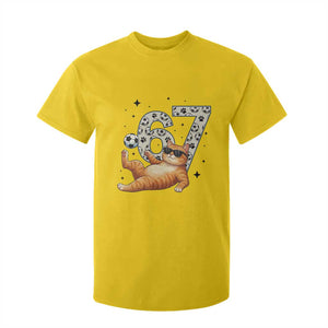Funny Cat Playing Soccer T Shirt For Kid Six Seven Meme TS12 Daisy Print Your Wear