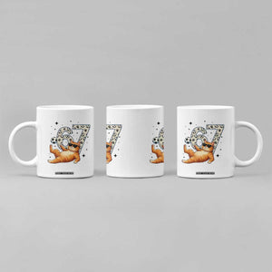 Funny Cat Playing Soccer Coffee Mug Six Seven Meme TS12 Print Your Wear