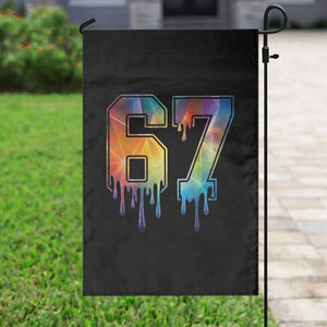Funny Six Seven Prism Effect Printed Meme Garden Flag TS12 Print Your Wear