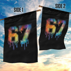 Funny Six Seven Prism Effect Printed Meme Garden Flag TS12 Print Your Wear