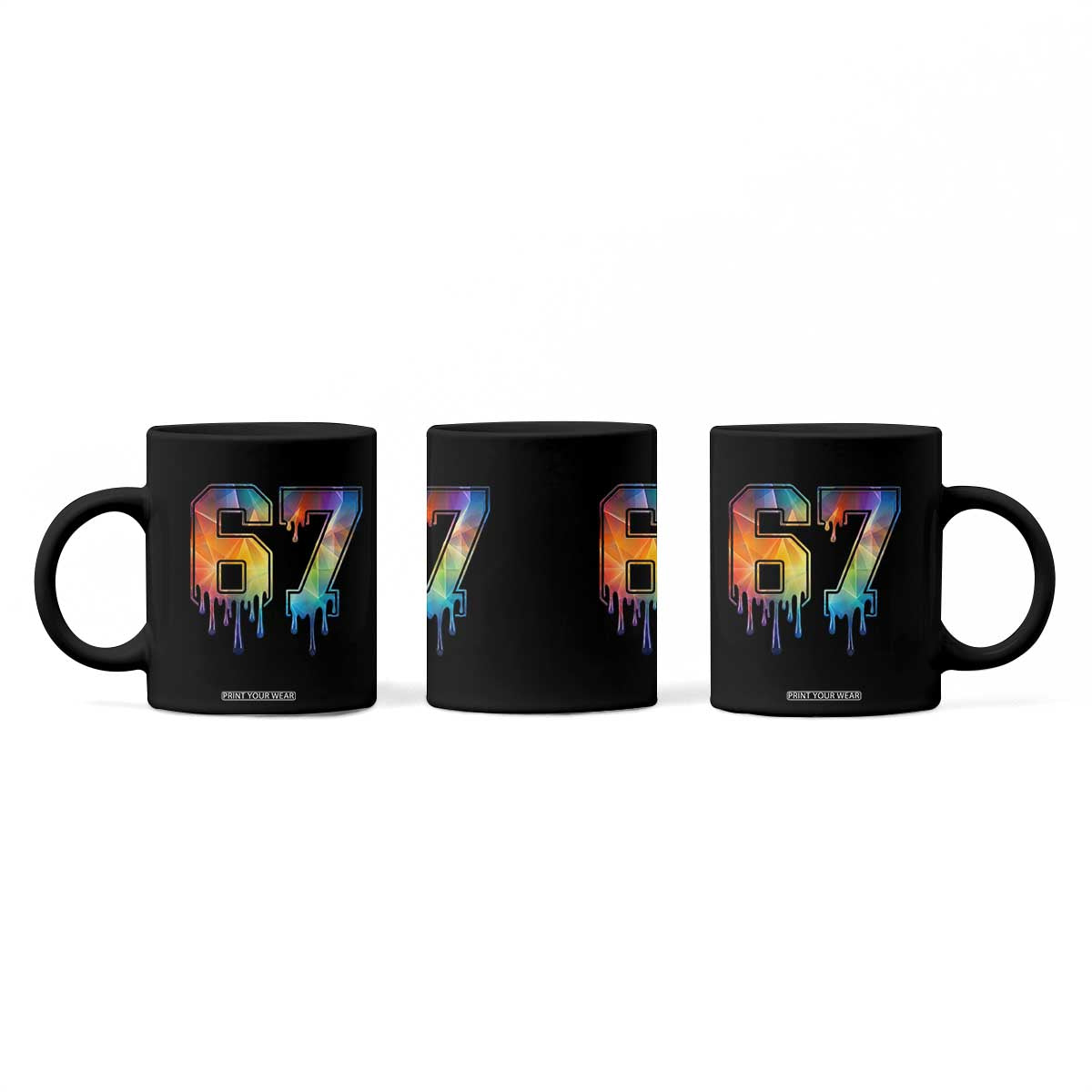 Funny Six Seven Prism Effect Printed Meme Coffee Mug TS12 Print Your Wear