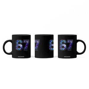 Prism Rainbow Effect Printed Coffee Mug Six Seven 67 Meme TS12 Print Your Wear
