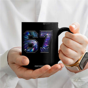 Prism Rainbow Effect Printed Coffee Mug Six Seven 67 Meme TS12 Print Your Wear