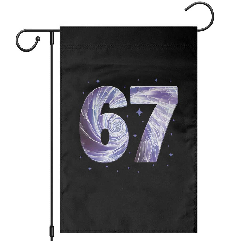 Swirl Effect Printed Six Seven Meme Garden Flag Gen Z Alpha Gift TS12 Black Print Your Wear