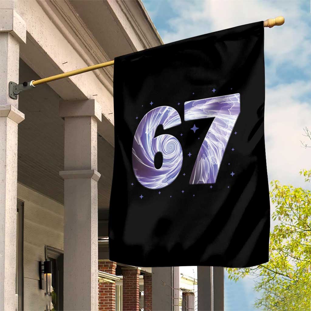 Swirl Effect Printed Six Seven Meme Garden Flag Gen Z Alpha Gift TS12 Print Your Wear