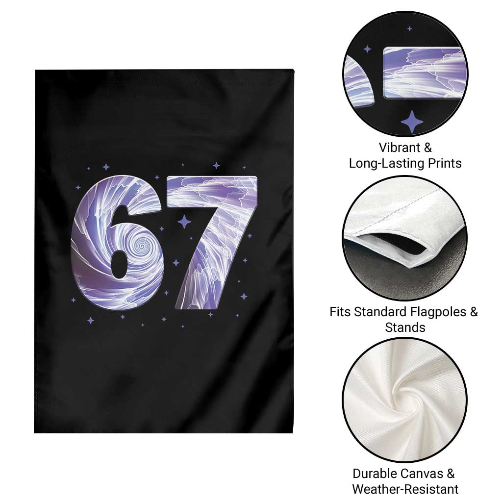 Swirl Effect Printed Six Seven Meme Garden Flag Gen Z Alpha Gift TS12 Print Your Wear