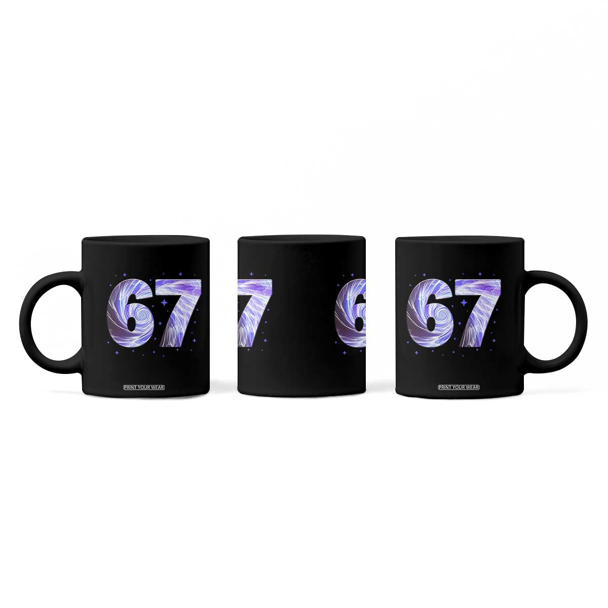 Swirl Effect Printed Six Seven Meme Coffee Mug Gen Z Alpha Gift TS12 Print Your Wear