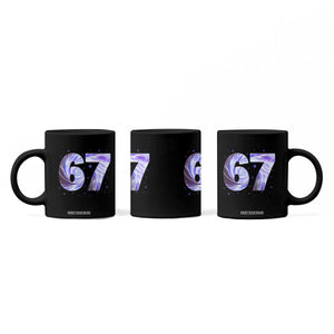 Swirl Effect Printed Six Seven Meme Coffee Mug Gen Z Alpha Gift TS12 Print Your Wear