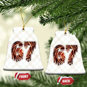 Fire Swirl Effect Printed Ceramic Ornament Six Seven Meme TS12 Print Your Wear