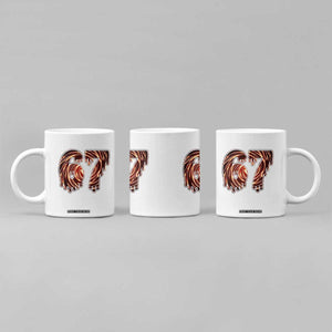 Fire Swirl Effect Printed Coffee Mug Six Seven Meme TS12 Print Your Wear