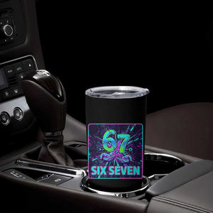 Funny Six Seven Meme Tumbler Cup Cyberpunk Neon Style TS12 Print Your Wear
