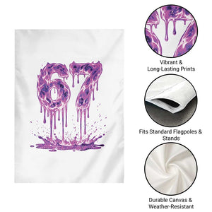 Drip Fire Flame Six Seven Garden Flag Trendy Meme Gift TS12 Print Your Wear