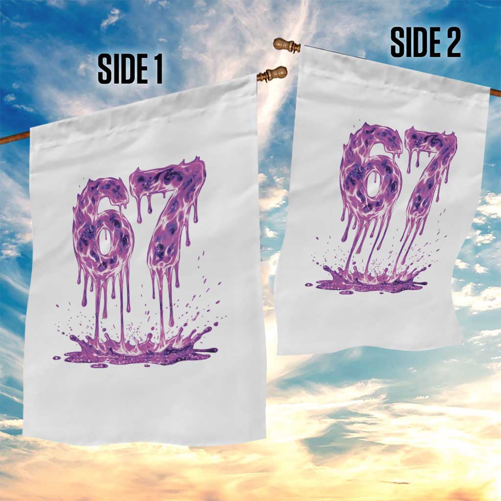 Drip Fire Flame Six Seven Garden Flag Trendy Meme Gift TS12 Print Your Wear