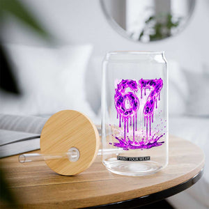 Drip Fire Flame Six Seven Glass Can Trendy Meme Gift TS12 Print Your Wear