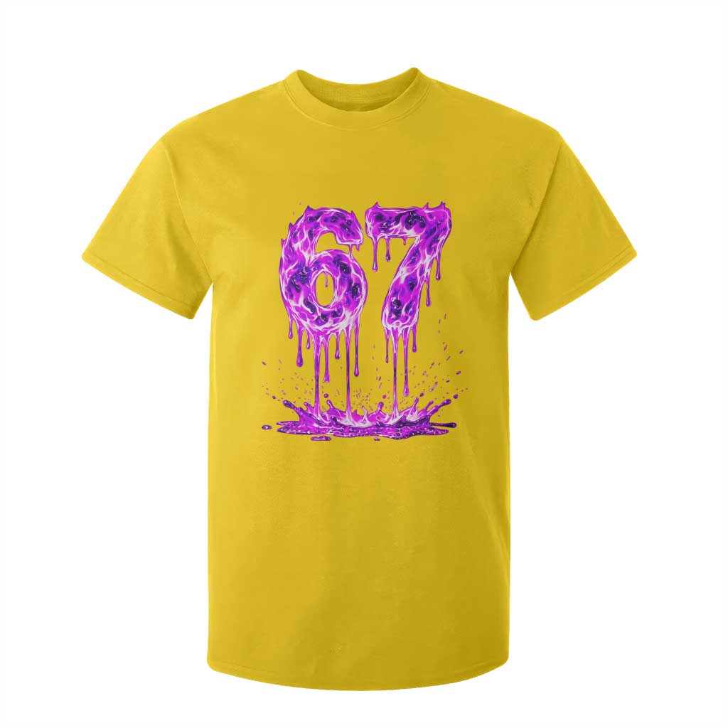 Drip Fire Flame Six Seven T Shirt For Kid Trendy Meme Gift TS12 Daisy Print Your Wear