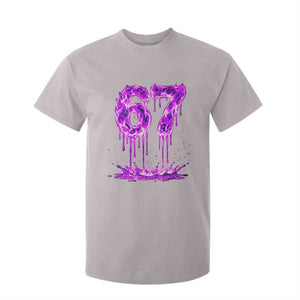 Drip Fire Flame Six Seven T Shirt For Kid Trendy Meme Gift TS12 Ice Gray Print Your Wear