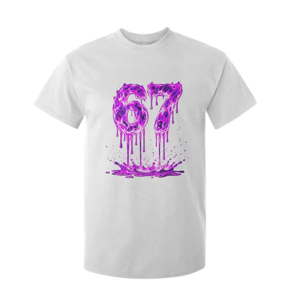 Drip Fire Flame Six Seven T Shirt For Kid Trendy Meme Gift TS12 White Print Your Wear
