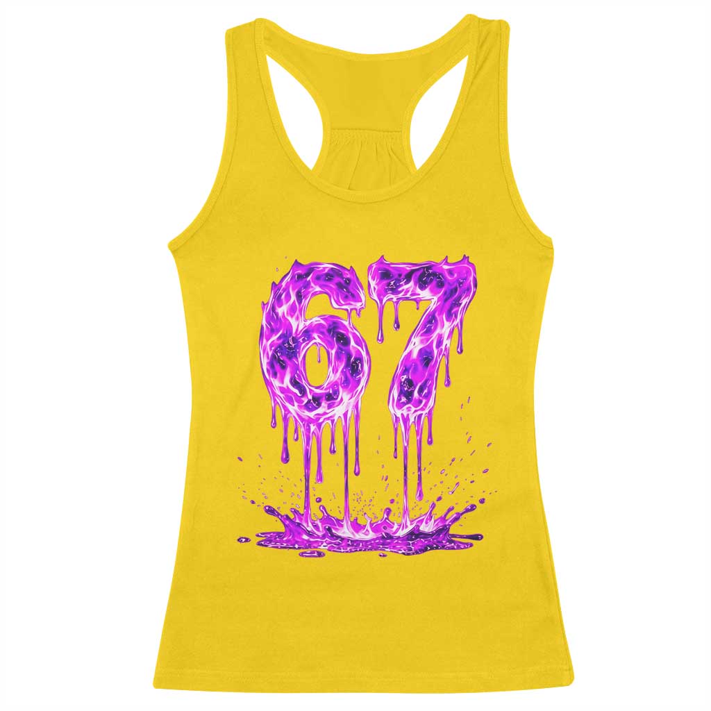 Drip Fire Flame Six Seven Racerback Tank Top Trendy Meme Gift TS12 Daisy Print Your Wear