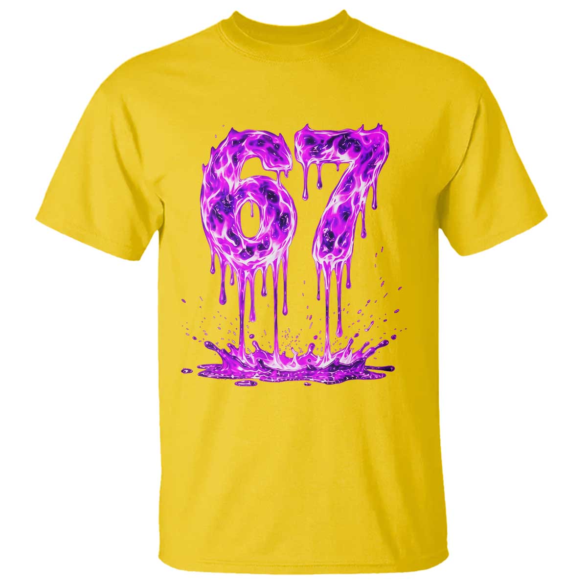 Drip Fire Flame Six Seven T Shirt Trendy Meme Gift TS12 Daisy Print Your Wear