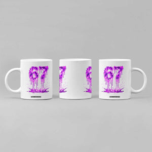 Drip Fire Flame Six Seven Coffee Mug Trendy Meme Gift TS12 Print Your Wear
