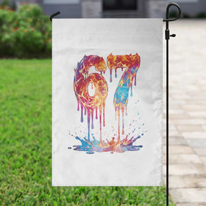 Burning Six Seven Garden Flag Drip Fire Flame Meme TS12 Print Your Wear