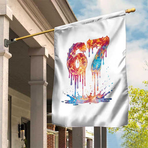 Burning Six Seven Garden Flag Drip Fire Flame Meme TS12 Print Your Wear