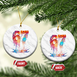 Burning Six Seven Ceramic Ornament Drip Fire Flame Meme TS12 1pc White Marble Print Your Wear