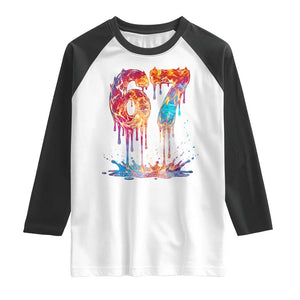 Burning Six Seven Raglan Shirt Drip Fire Flame Meme TS12 White Black Print Your Wear