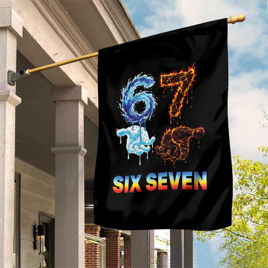 Water Fire Element Six Seven Garden Flag Trendy Meme Gift TS12 Print Your Wear