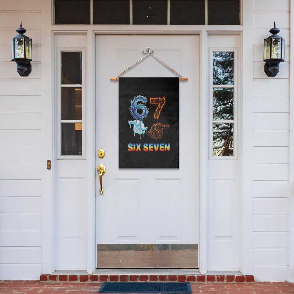 Water Fire Element Six Seven Garden Flag Trendy Meme Gift TS12 Print Your Wear