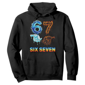 Water Fire Element Six Seven Hoodie Trendy Meme Gift TS12 Black Print Your Wear