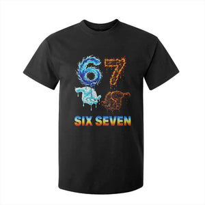 Water Fire Element Six Seven T Shirt For Kid Trendy Meme Gift TS12 Black Print Your Wear