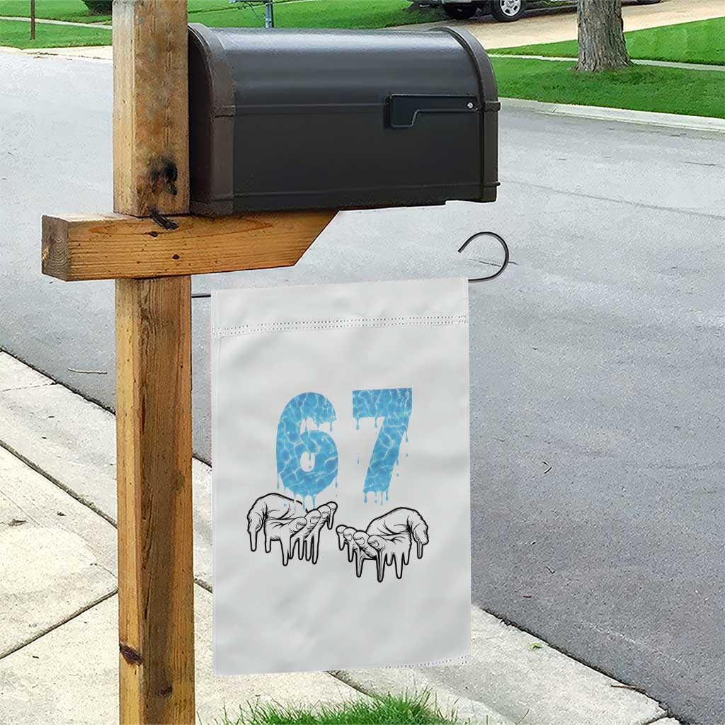 Ocean Water Wave Effect Printed Garden Flag Six Seven Meme TS12 Print Your Wear
