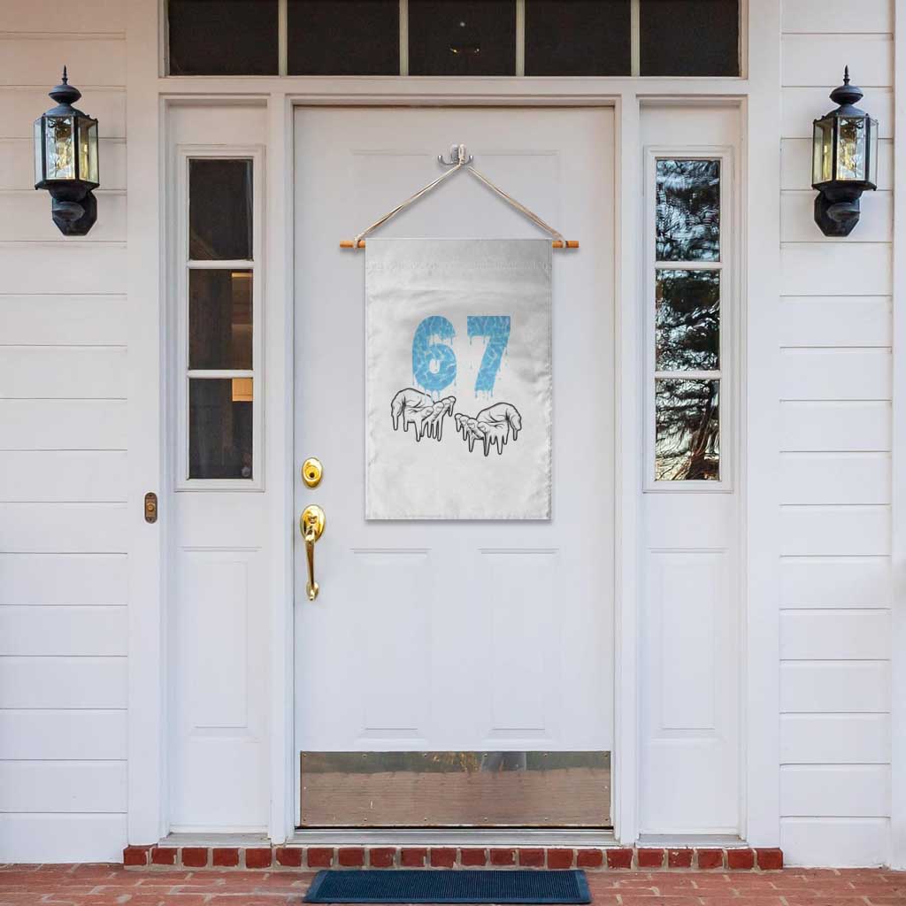 Ocean Water Wave Effect Printed Garden Flag Six Seven Meme TS12 Print Your Wear