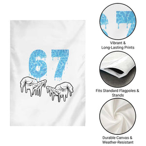 Ocean Water Wave Effect Printed Garden Flag Six Seven Meme TS12 Print Your Wear