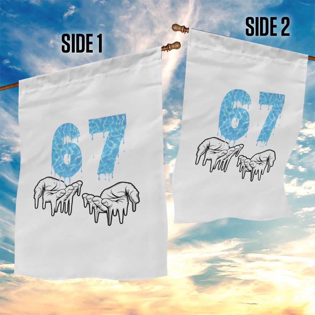 Ocean Water Wave Effect Printed Garden Flag Six Seven Meme TS12 Print Your Wear