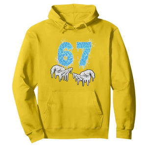Ocean Water Wave Effect Printed Hoodie Six Seven Meme TS12 Daisy Print Your Wear
