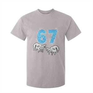 Ocean Water Wave Effect Printed T Shirt For Kid Six Seven Meme TS12 Ice Gray Print Your Wear