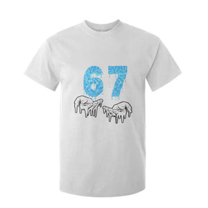 Ocean Water Wave Effect Printed T Shirt For Kid Six Seven Meme TS12 White Print Your Wear