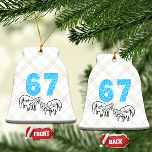 Ocean Water Wave Effect Printed Ceramic Ornament Six Seven Meme TS12 Print Your Wear