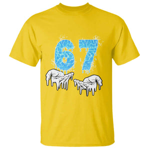 Ocean Water Wave Effect Printed T Shirt Six Seven Meme TS12 Daisy Print Your Wear