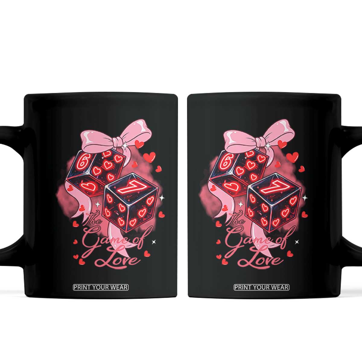 Funny The Game Of Love Six Seven Dice Meme Coffee Mug TS12 Black Print Your Wear