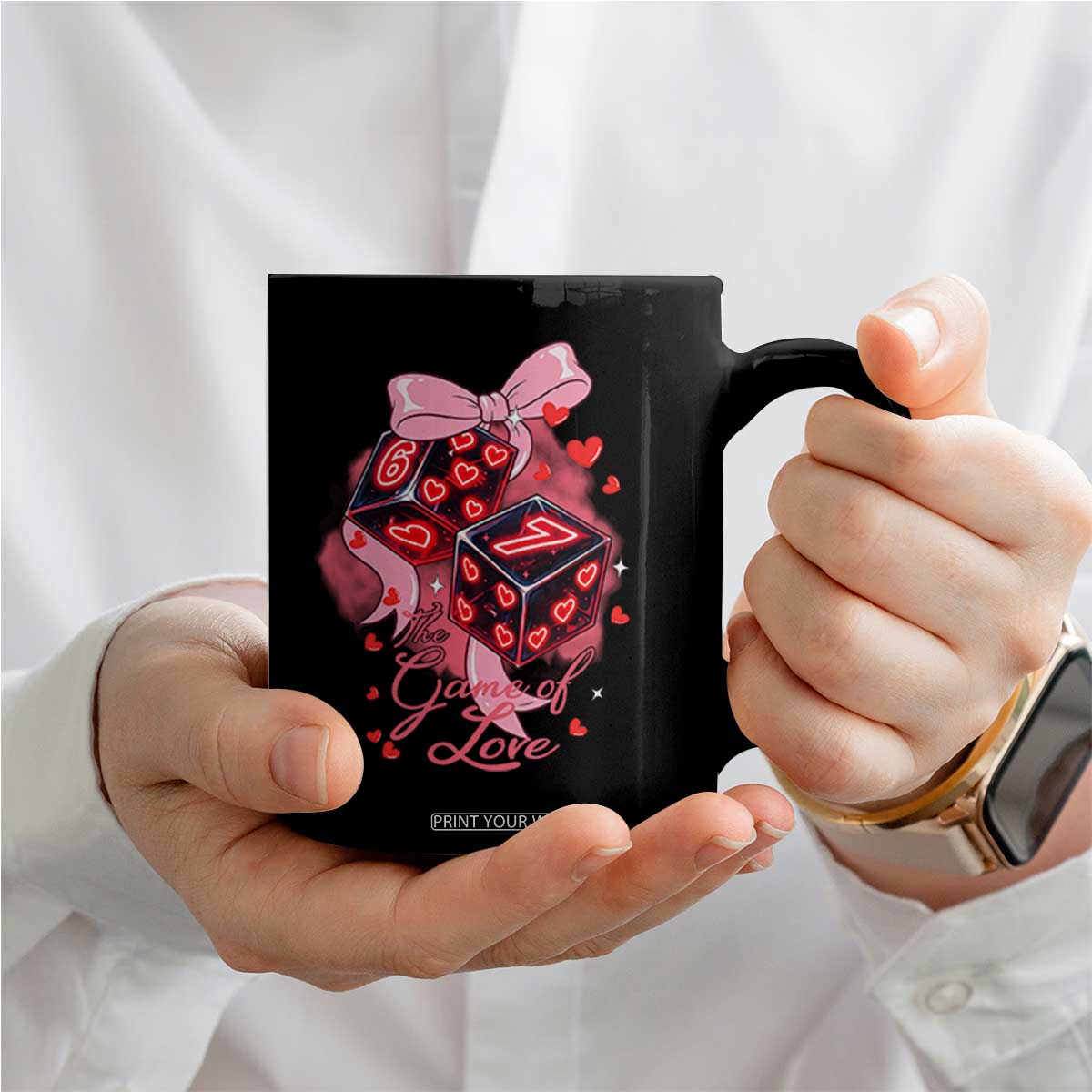 Funny The Game Of Love Six Seven Dice Meme Coffee Mug TS12 Print Your Wear