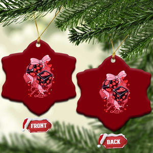 Funny The Game Of Love Six Seven Dice Meme Ceramic Ornament TS12 Print Your Wear