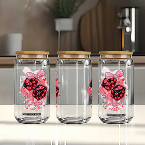 Funny The Game Of Love Six Seven Dice Meme Glass Can TS12 Print Your Wear