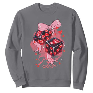 Funny The Game Of Love Six Seven Dice Meme Sweatshirt TS12 Charcoal Print Your Wear