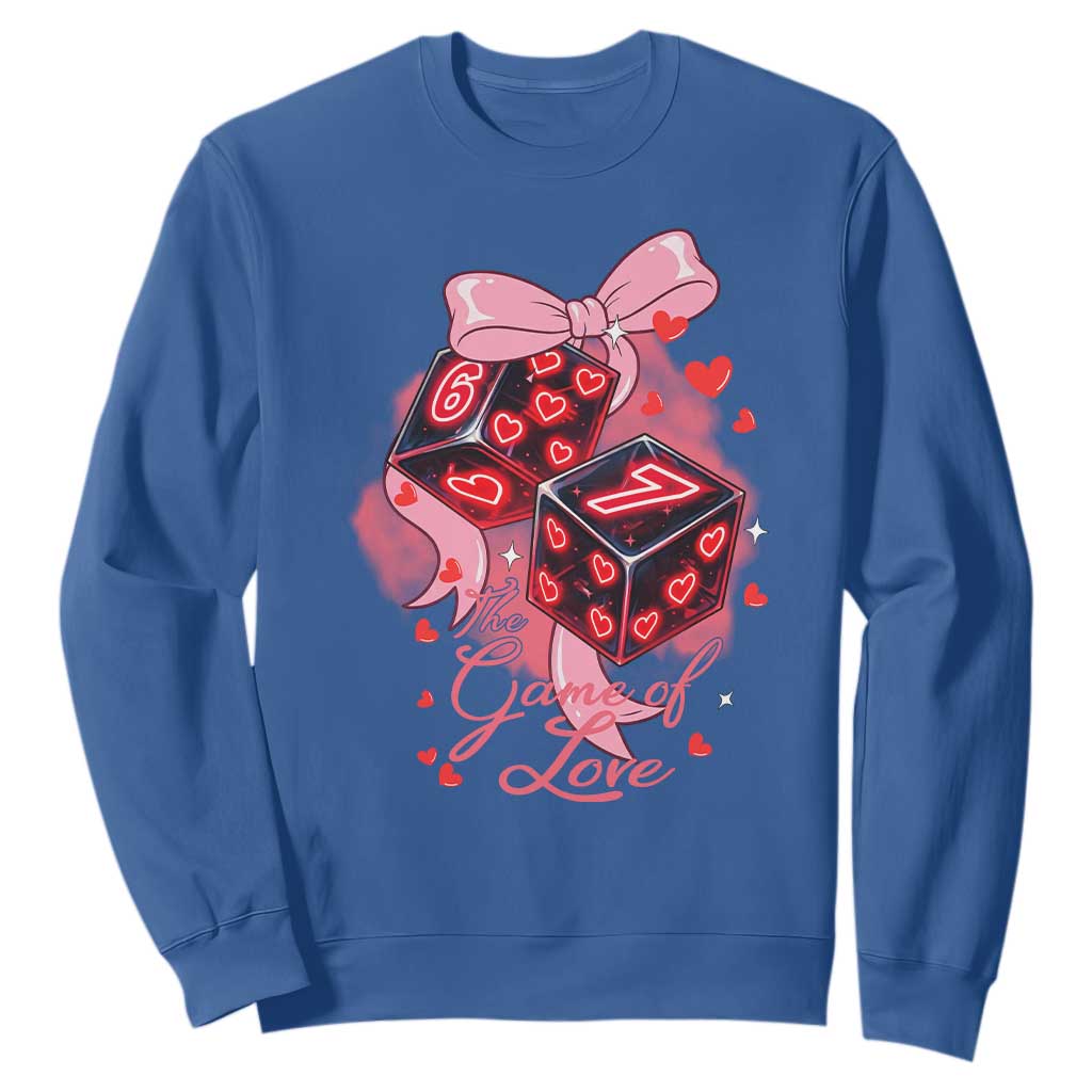 Funny The Game Of Love Six Seven Dice Meme Sweatshirt TS12 Royal Blue Print Your Wear